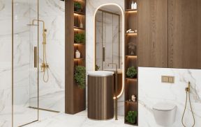 Calacatta Monsoon от Delacora – смотреть все фото из кафеля коллекции в каталоге «Эмарти»