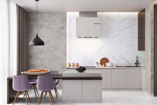 Calacatta Milazzo от Delacora – фото кафеля из коллекции и цена в каталоге «Эмарти