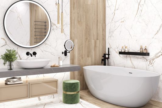 Rock Line 600*1200 от Alma Ceramica – фото кафеля из коллекции и цена в каталоге «Эмарти