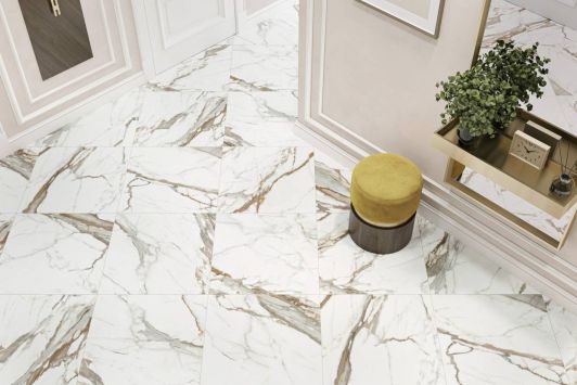 Calacatta Premium 600*600 от New Trend – фото кафеля из коллекции и цена в каталоге «Эмарти