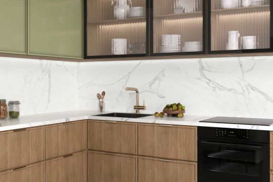 Porfido Carrara от Delacora – фото кафеля из коллекции и цена в каталоге «Эмарти