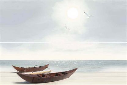 Панно из 2-х плиток Ailand лодки Alma Ceramica купить на сайте «Эмарти», смотреть фото