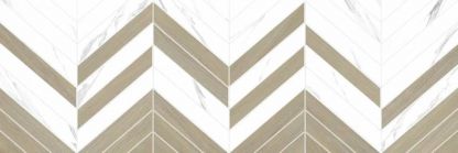 Плитка настенная Tokio бело-бежевый рельеф Alma Ceramica купить на сайте «Эмарти», смотреть фото